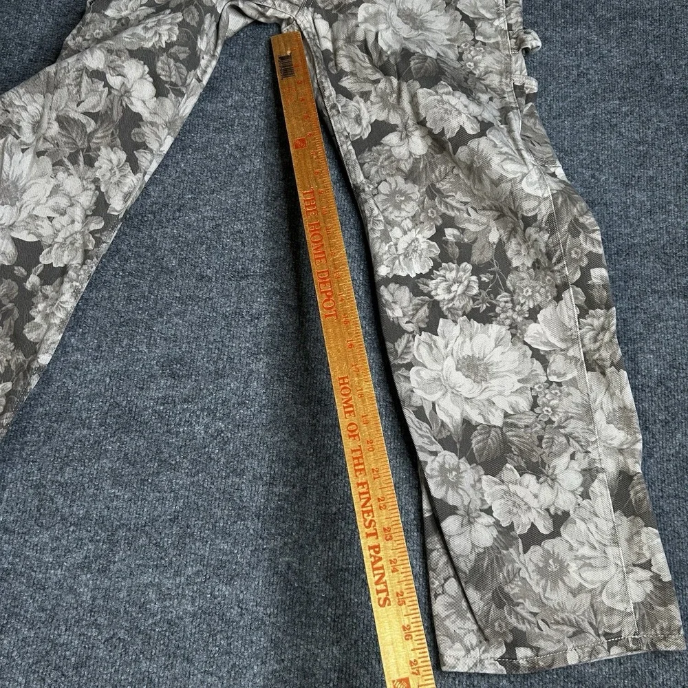Pacsun Milo Floral Cotton Carpenter Pants Womens Size 29x30 Baggy - Picture 6 of 9